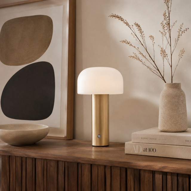 Maisonware Bruno Portable and Rechargeable LED Lamp - Gold