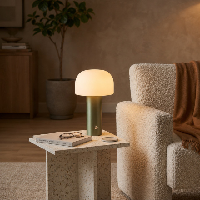 Maisonware Bruno Portable and Rechargeable LED Lamp - Green