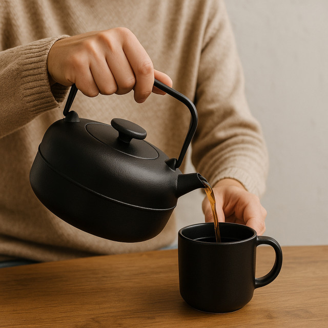 Regent Nambu Tekki Black Japanese Teapot, 850ml