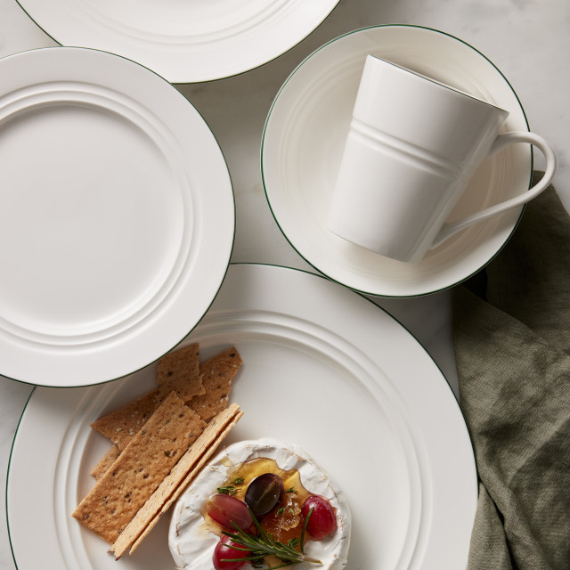 Maxwell & Williams White Basics Edge Cereal Bowl, Set of 4