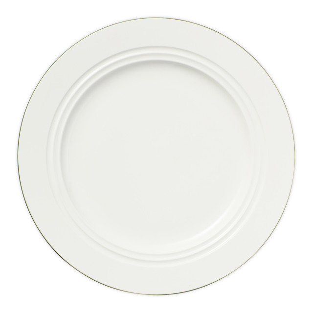 Maxwell & Williams White Basics Edge Rim Dinner Plates, Set of 4