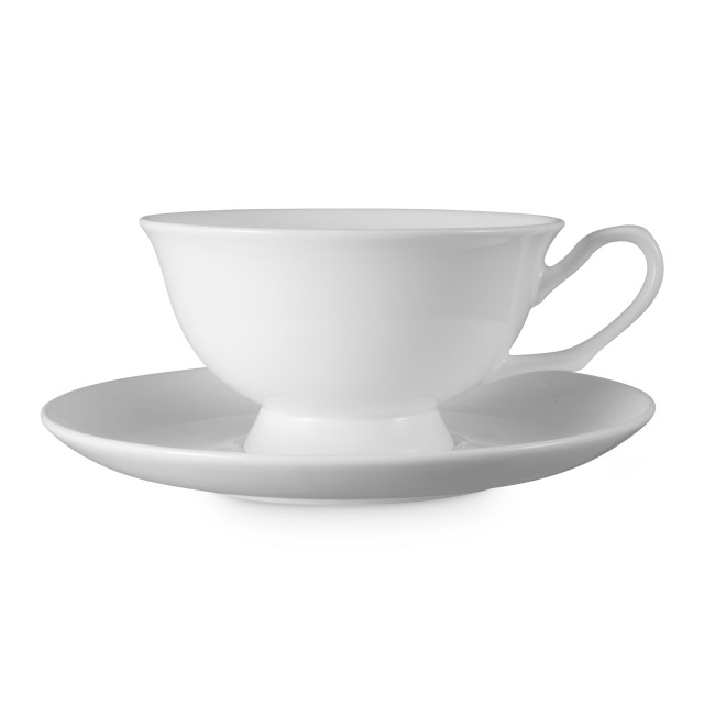 Maxwell & Williams Cashmere Footed Cup & Saucer, Set of 4
