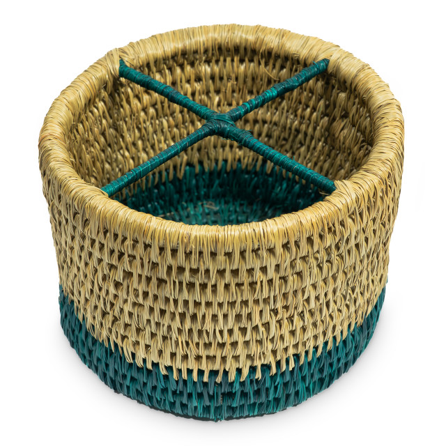 Gone Rural Lavumisa Woven Cutlery Holder - Green