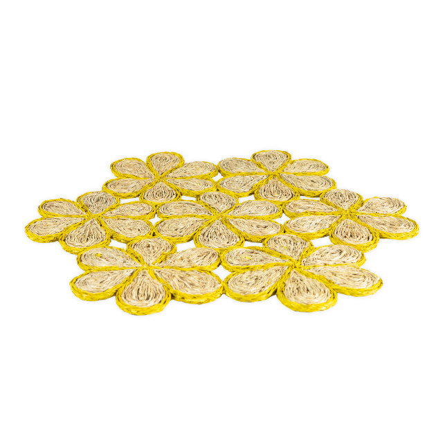 Gone Rural Floral Imbali Placemat - Yellow