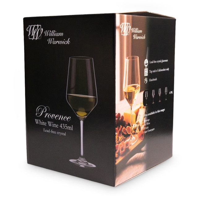 William Warwick Provence White Wine Glasses, Set of 4