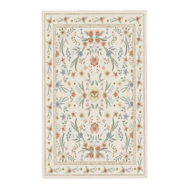 Rugs Original Wildflower Printed Area Rug