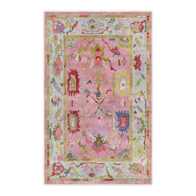 Rugs Original Oushak Bloom Printed Area Rug