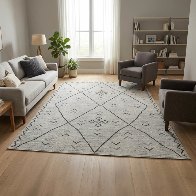 Rugs Original Berber Pebble Flat Woven Outdoor Area Rug