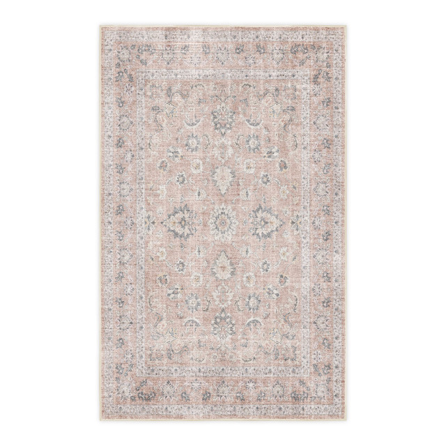 Rugs Original Faded Rose Printed Area Rug