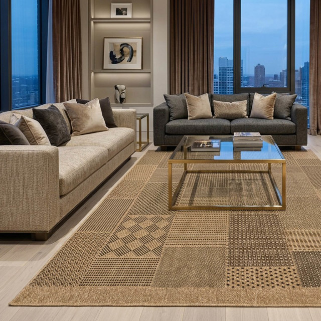 Rugs Original Sisal-look Natural Flat Woven Outdoor Area Rug