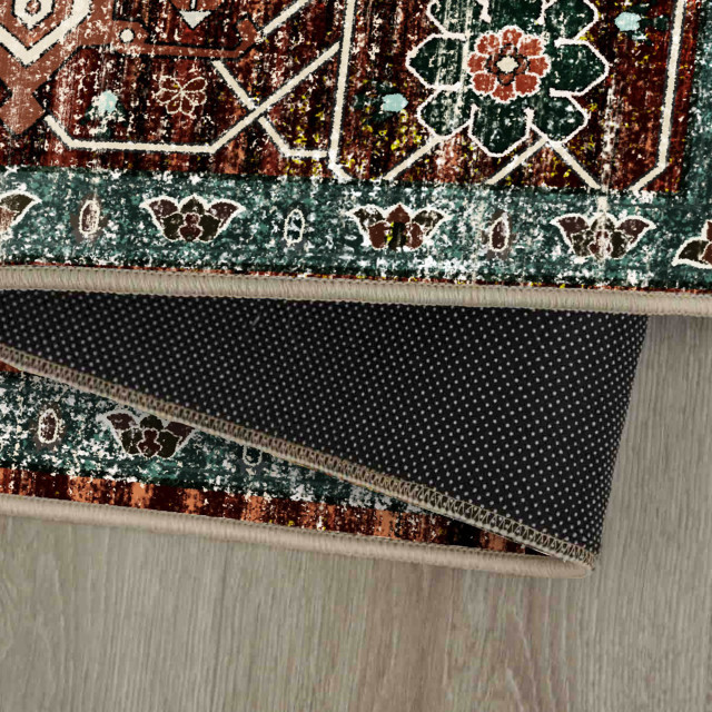 Rugs Original Kashan Spice Printed Area Rug