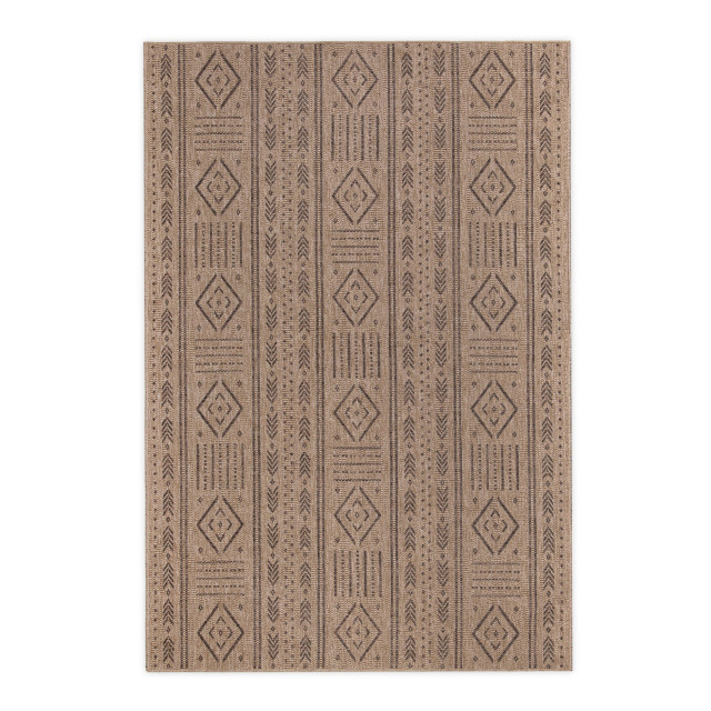 Rugs Original Aztec Mocca Flat Woven Outdoor Area Rug