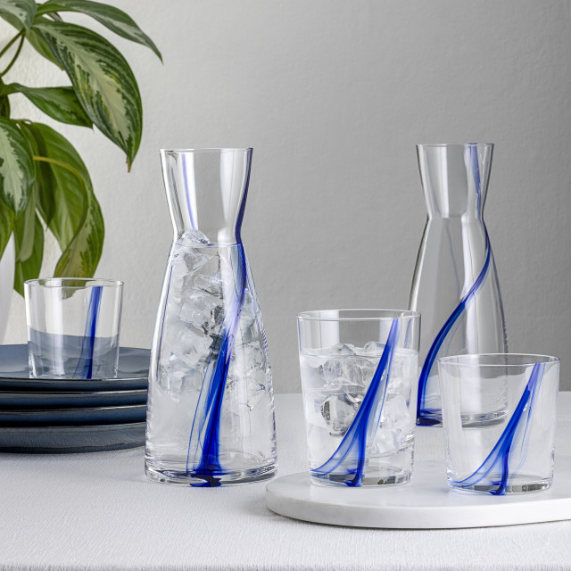 Bormioli Rocco Stria Blue Carafe, 1L