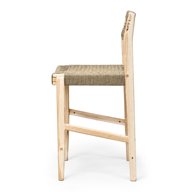 Homewood Cottonwood Paindane Slim Barstool Jute
