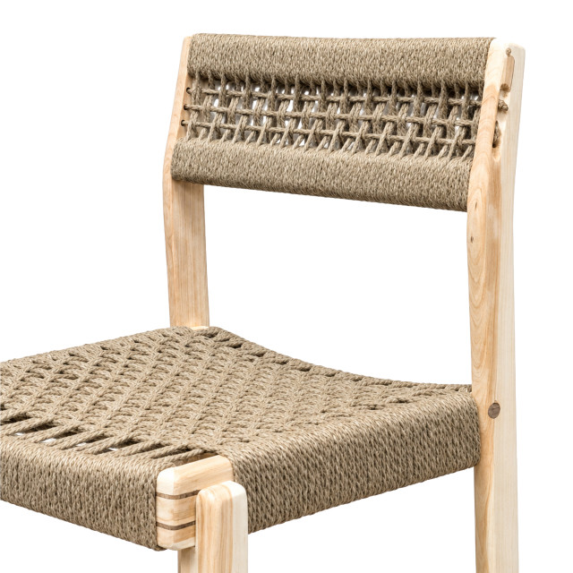 Homewood Cottonwood Paindane Slim Barstool Jute