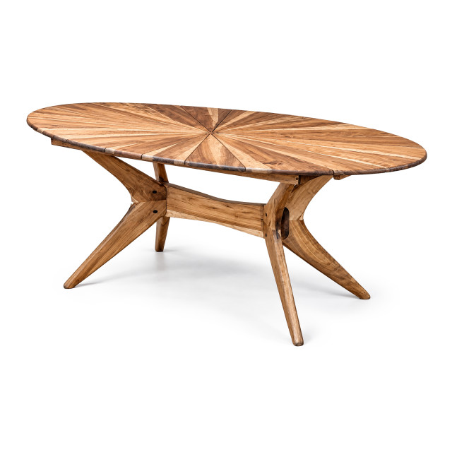 Homewood Cottonwood Imbiza Oval Sun Burst 6 seater Table