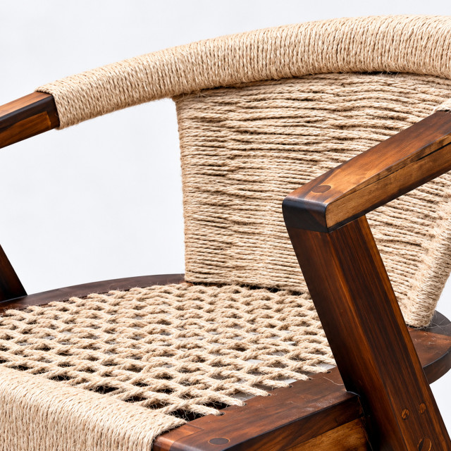Homewood Cottonwood Duzu Arm Barstool Jute