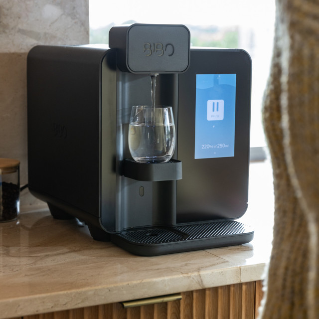 BIBO Counter-Top Instant Filtered, Chilled and Boiling Water Unit - Charcoal