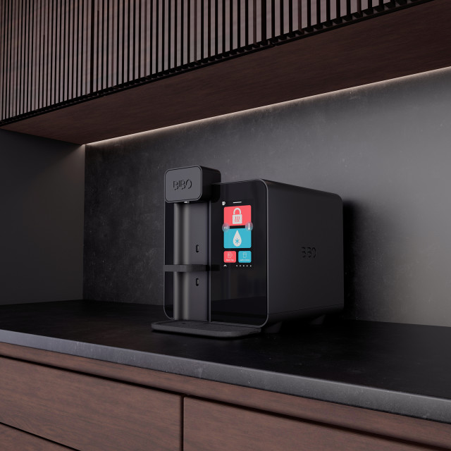 BIBO Counter-Top Instant Filtered, Chilled and Boiling Water Unit - Charcoal