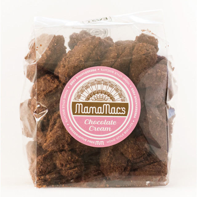 Pack Shot image of Mamamac's Choc-Cream Biscuits, 300g