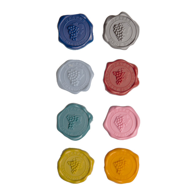 Vacu Vin Classic Wine Glass Markers, Set of 8