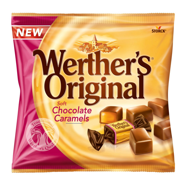 Storck Werthers Original Chocolate Caramels, 100g