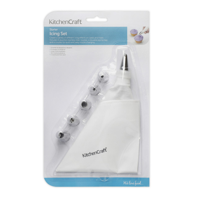 KitchenCraft Icing Starter Set, Set of 8