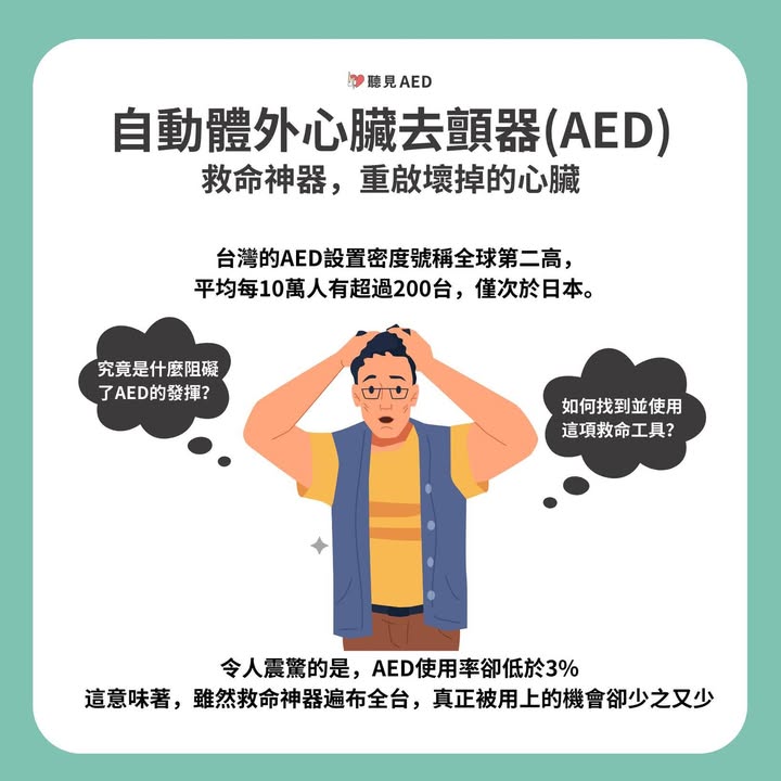 🆘AED救命神器：讓心臟重啟的希望就在你身邊！｜聽見AED圖2