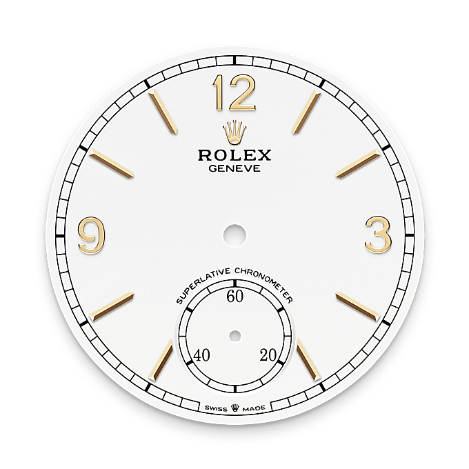 Intense white dial