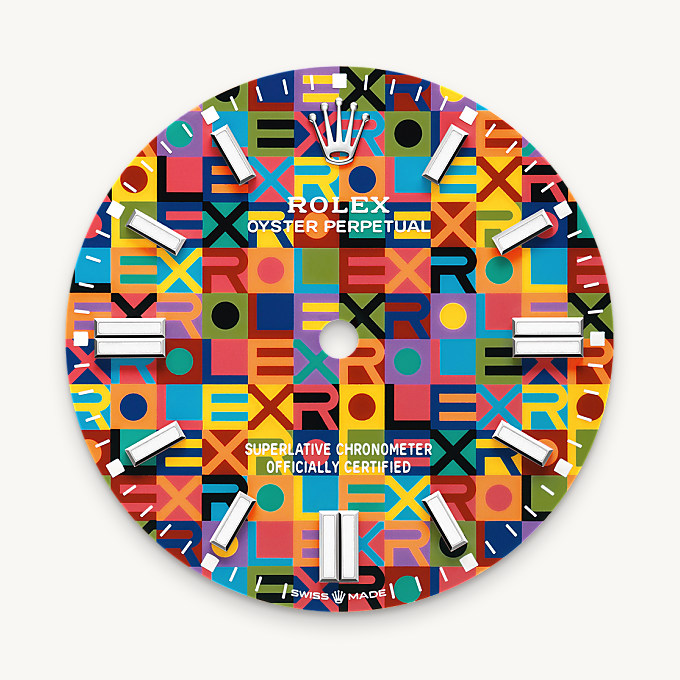 Multicoloured dial