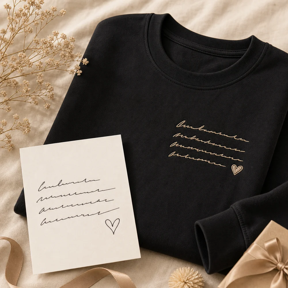 MEM001 01 tshirt main handwriting keepsake