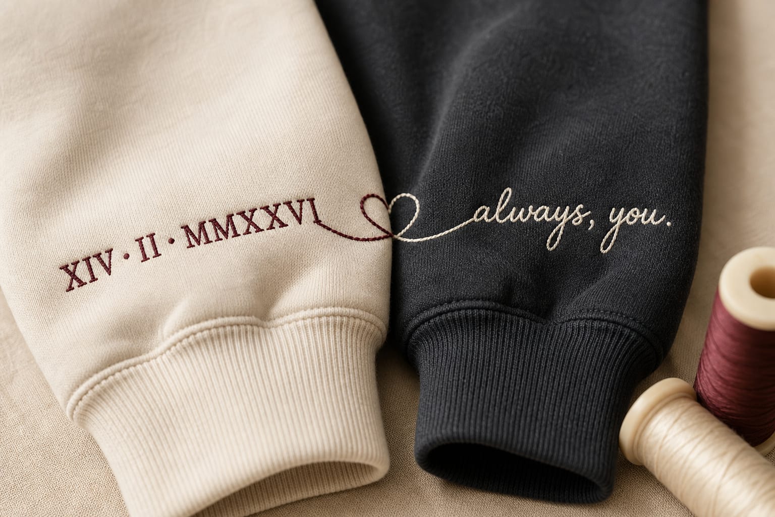 05 anniversary sleeve embroidery