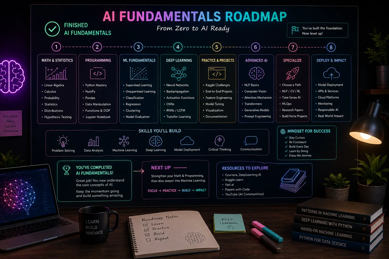 Finished AI Fundamentals? Here's What to Learn Next (2026)