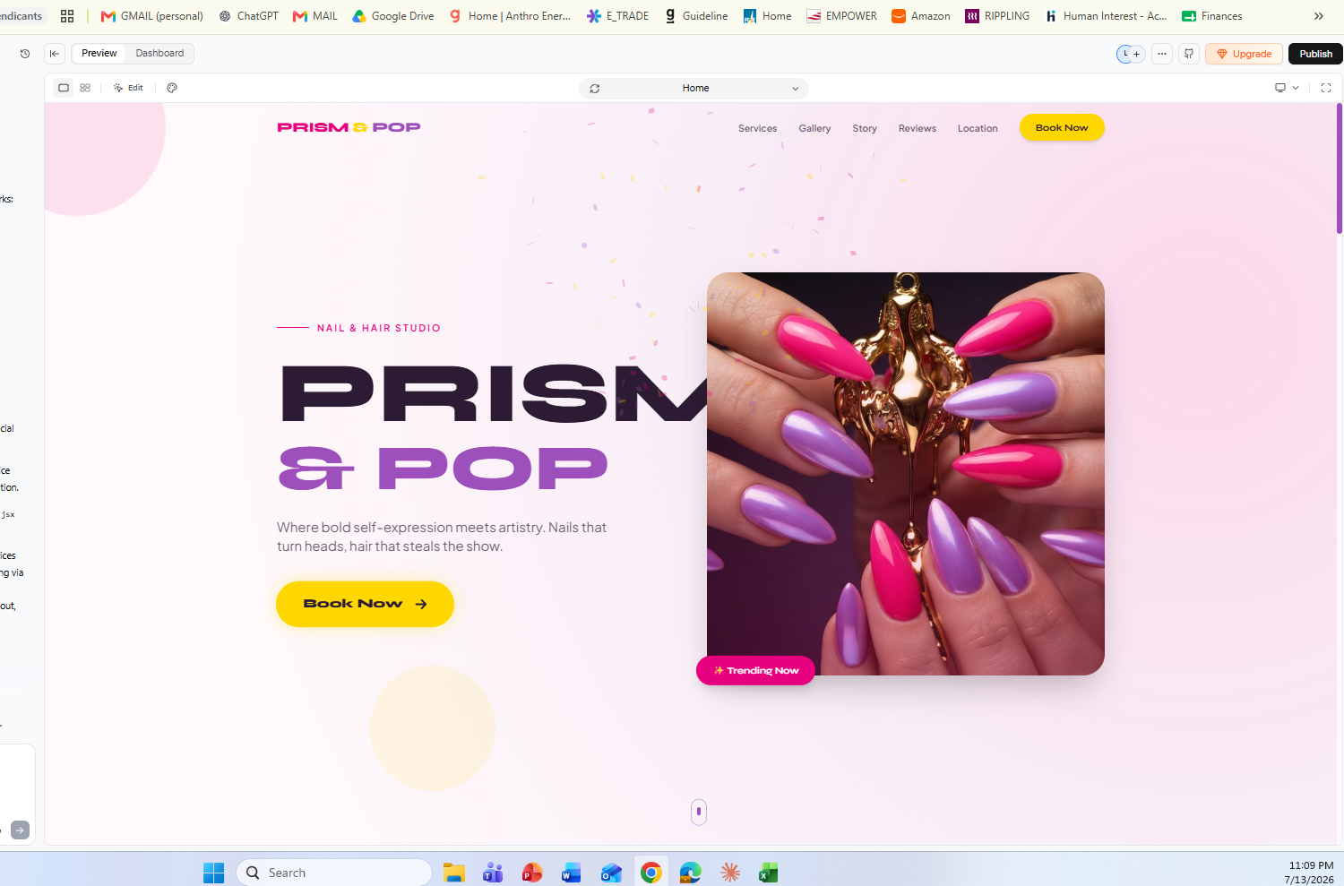 Prism & Pop Nail Salon [CONCEPT BUILD]