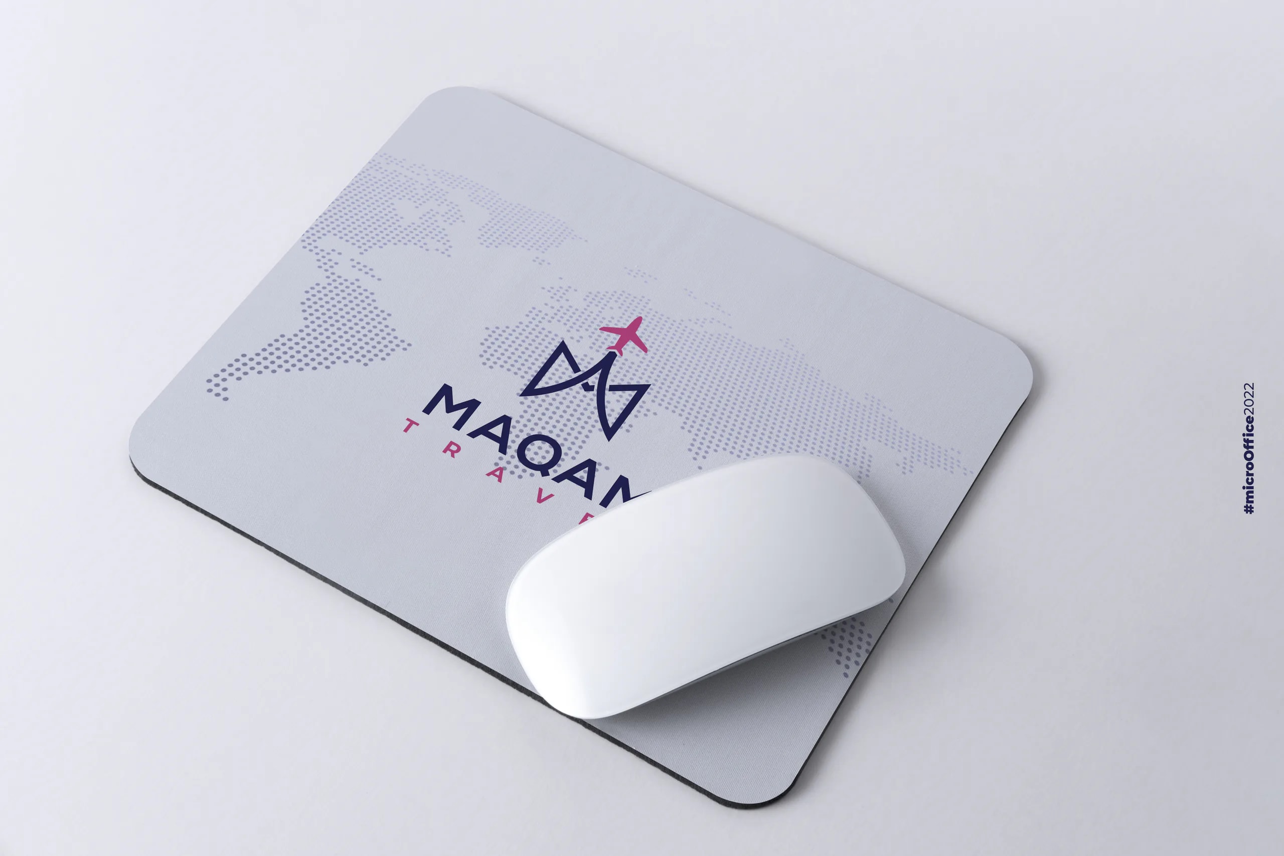 Tapis de souris Maqam Travel au motif planisphère