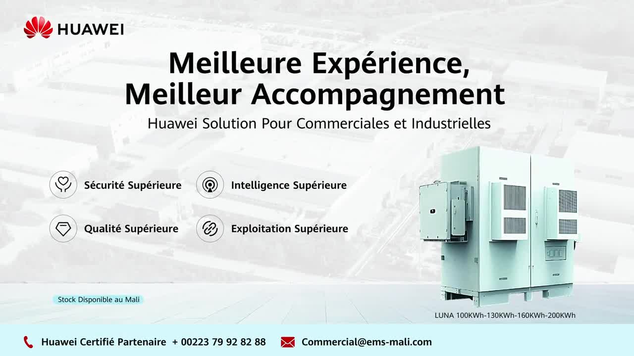 Image extraite de la vidéo de lancement du système de stockage d'énergie Huawei LUNA