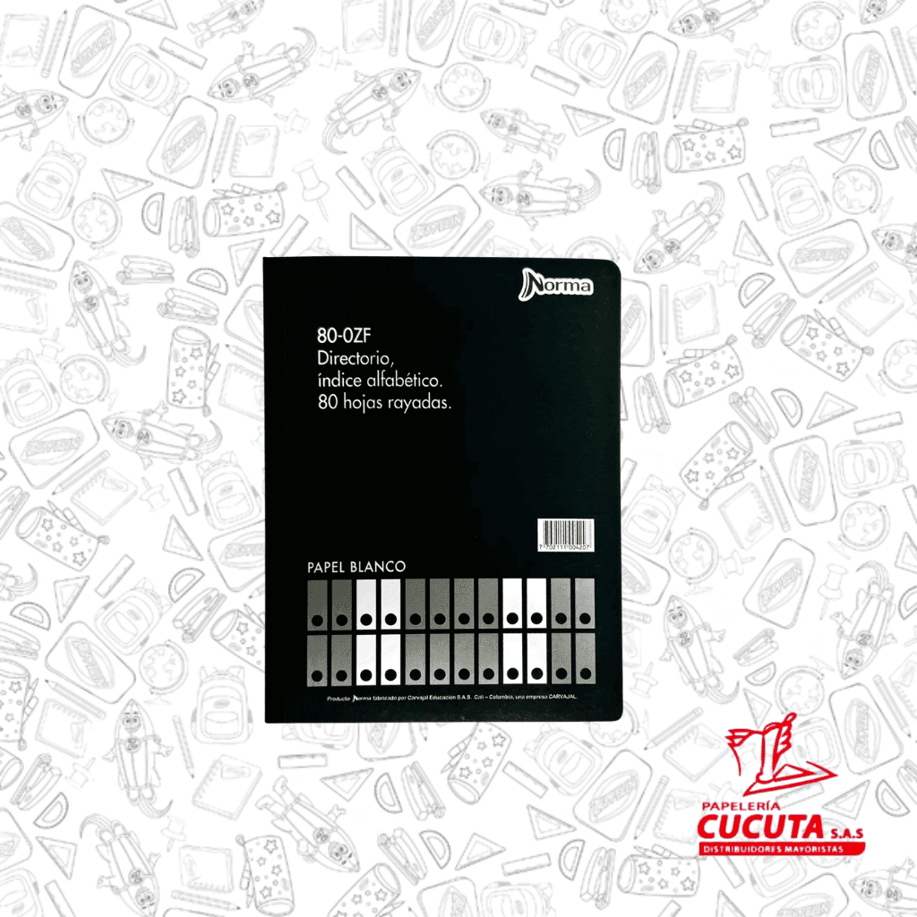 LIBRO ACTAS 1/2 80-OZF NORMA R/F 500420