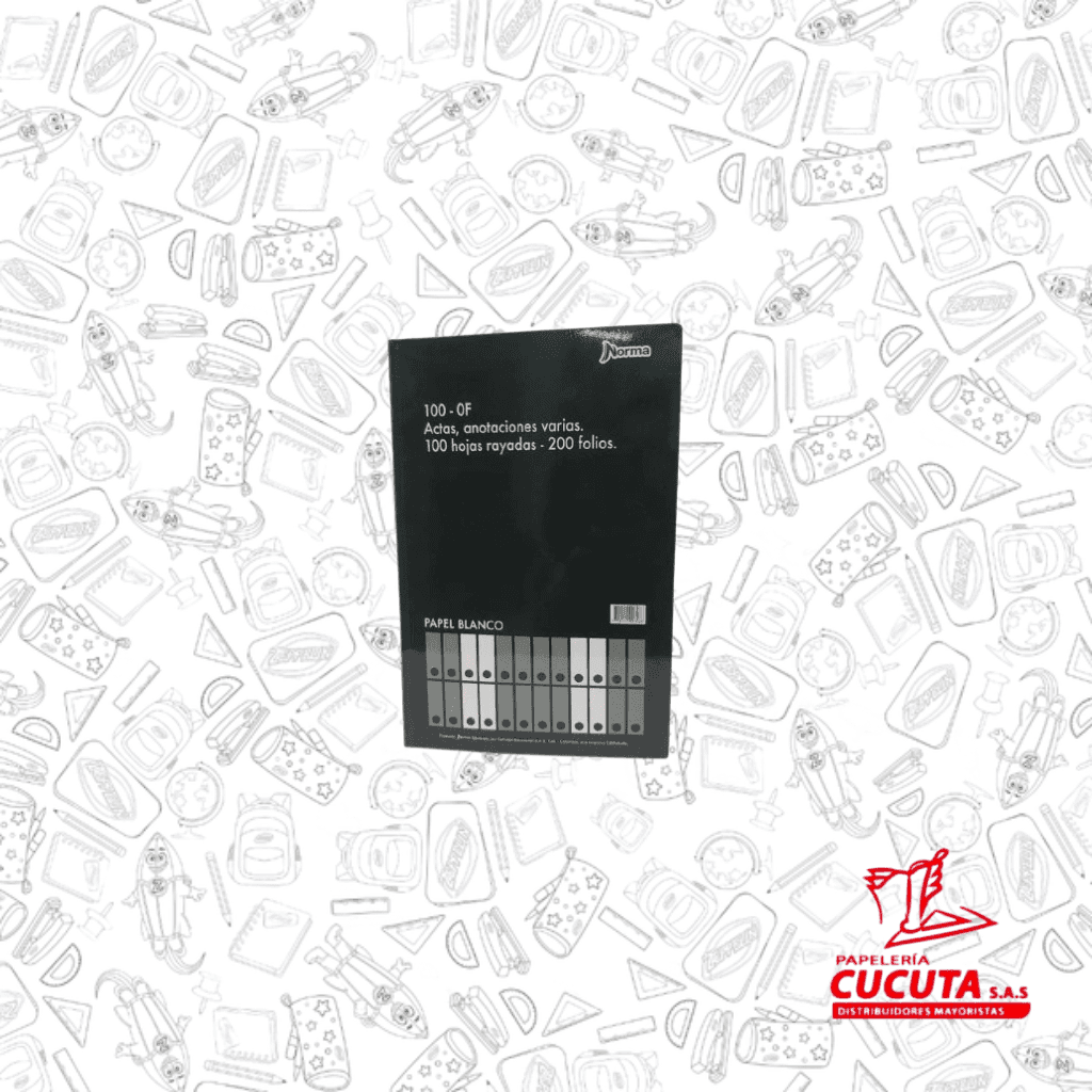 LIBRO ACTAS 100-OF NORMA R/F 500746  200 FOLIOS