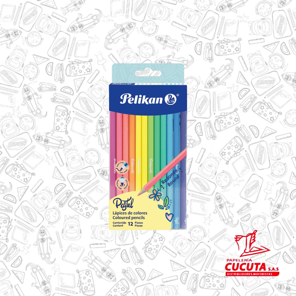 COLOR X 12 PASTEL 3.3 MM PELIKAN
