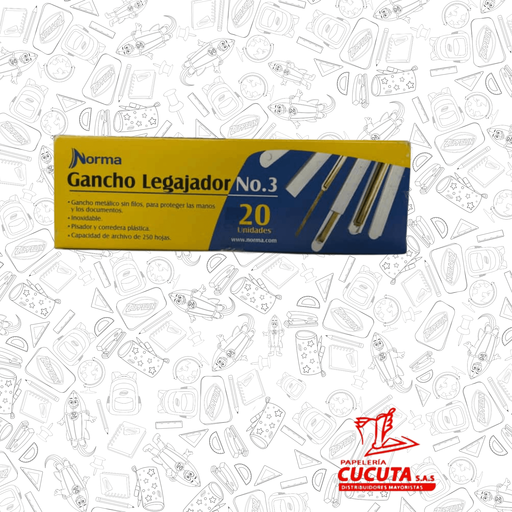 GANCHO LEGAJADOR # 3 NORMA X 20