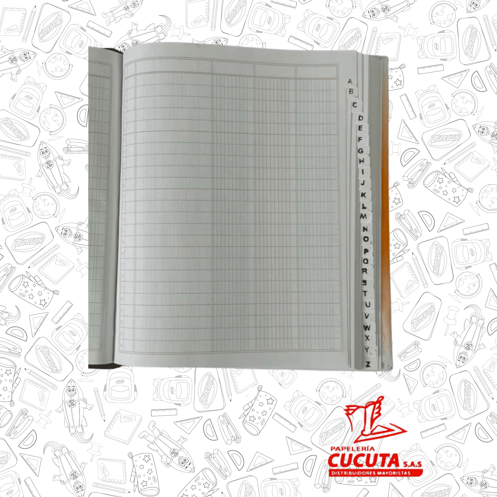 LIBRO CONTABILIDAD 1/2 OFICIO A-Z BOSTON