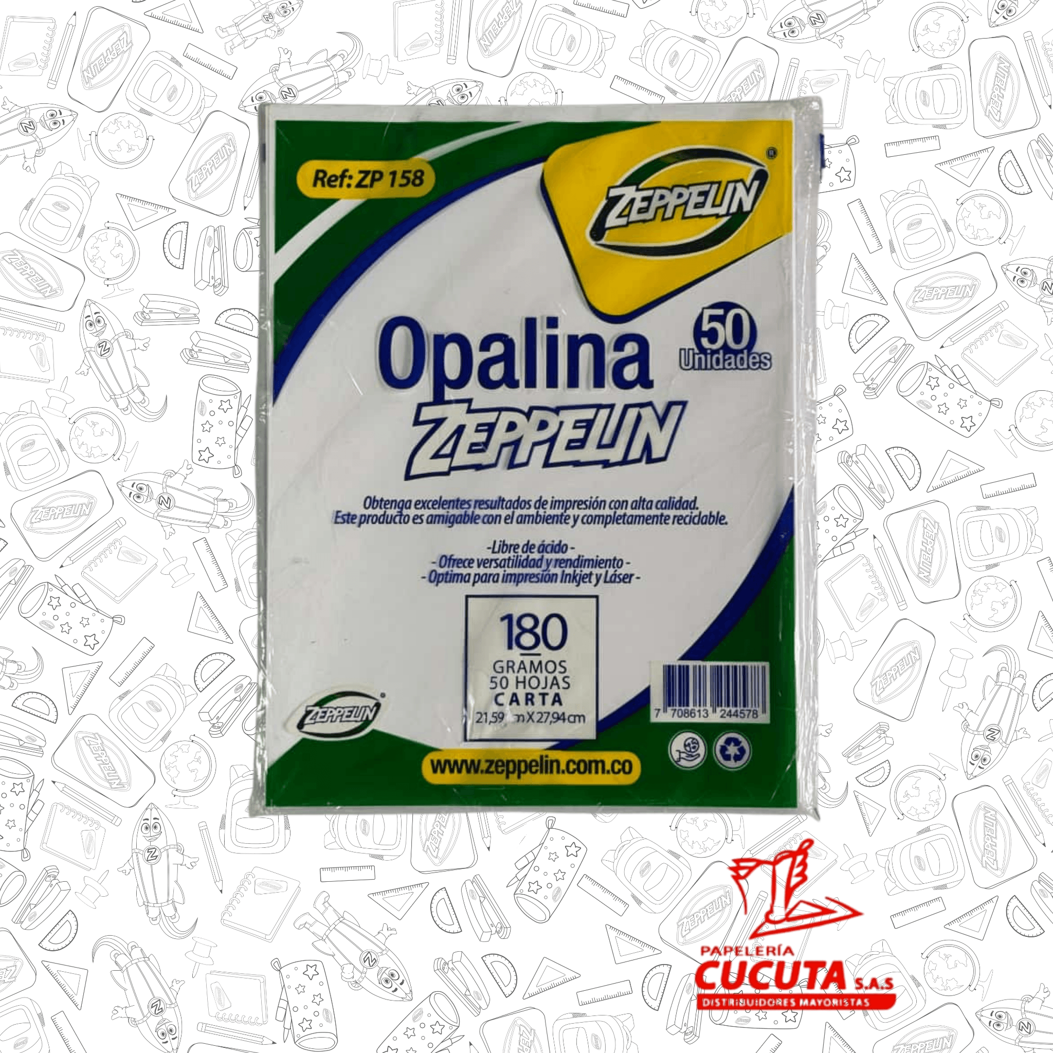 OPALINA CARTA X 50 ZEPPELIN ZP 158