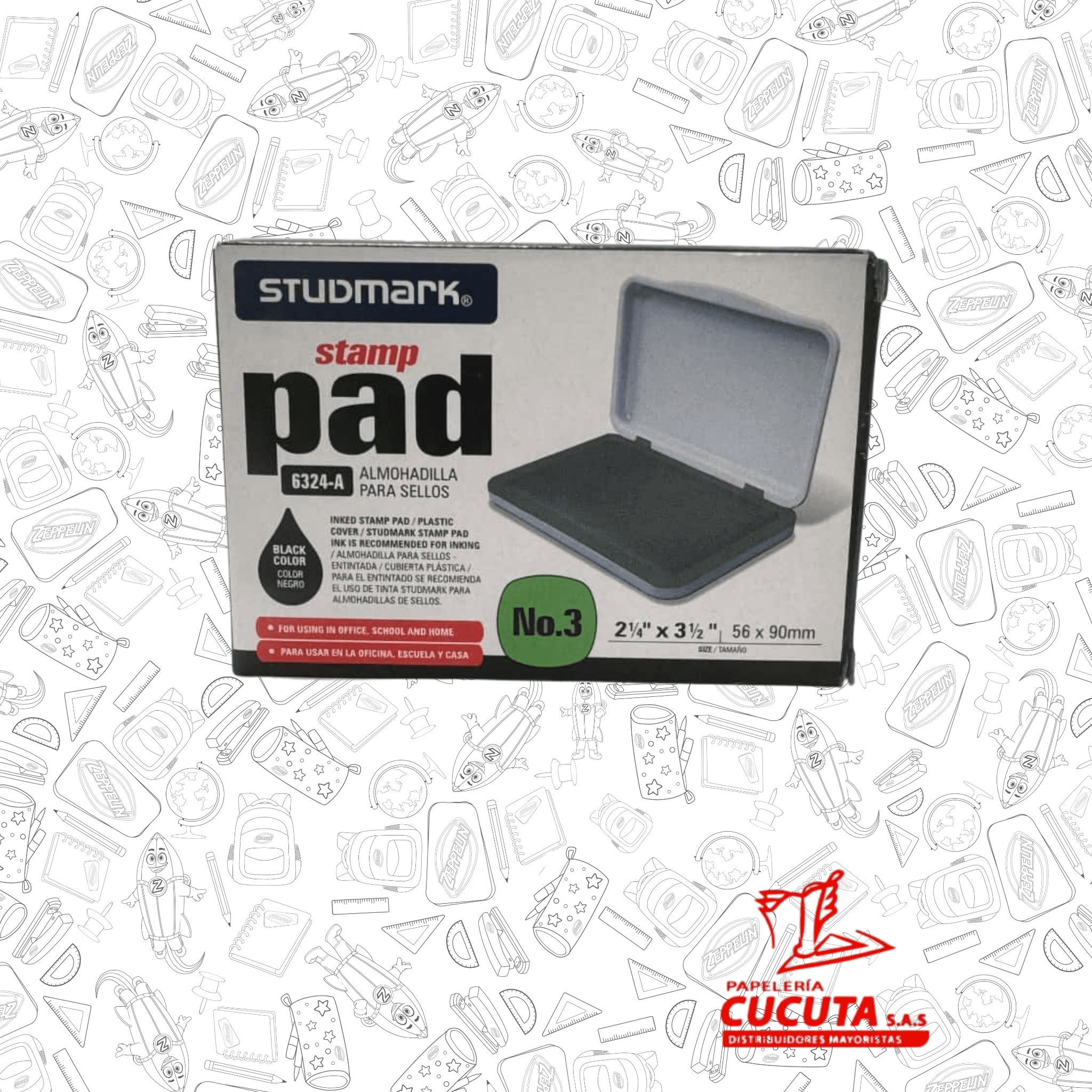 ALMOHADILLA CON TINTA R/F HUHUA GIGO-6324 vista 2