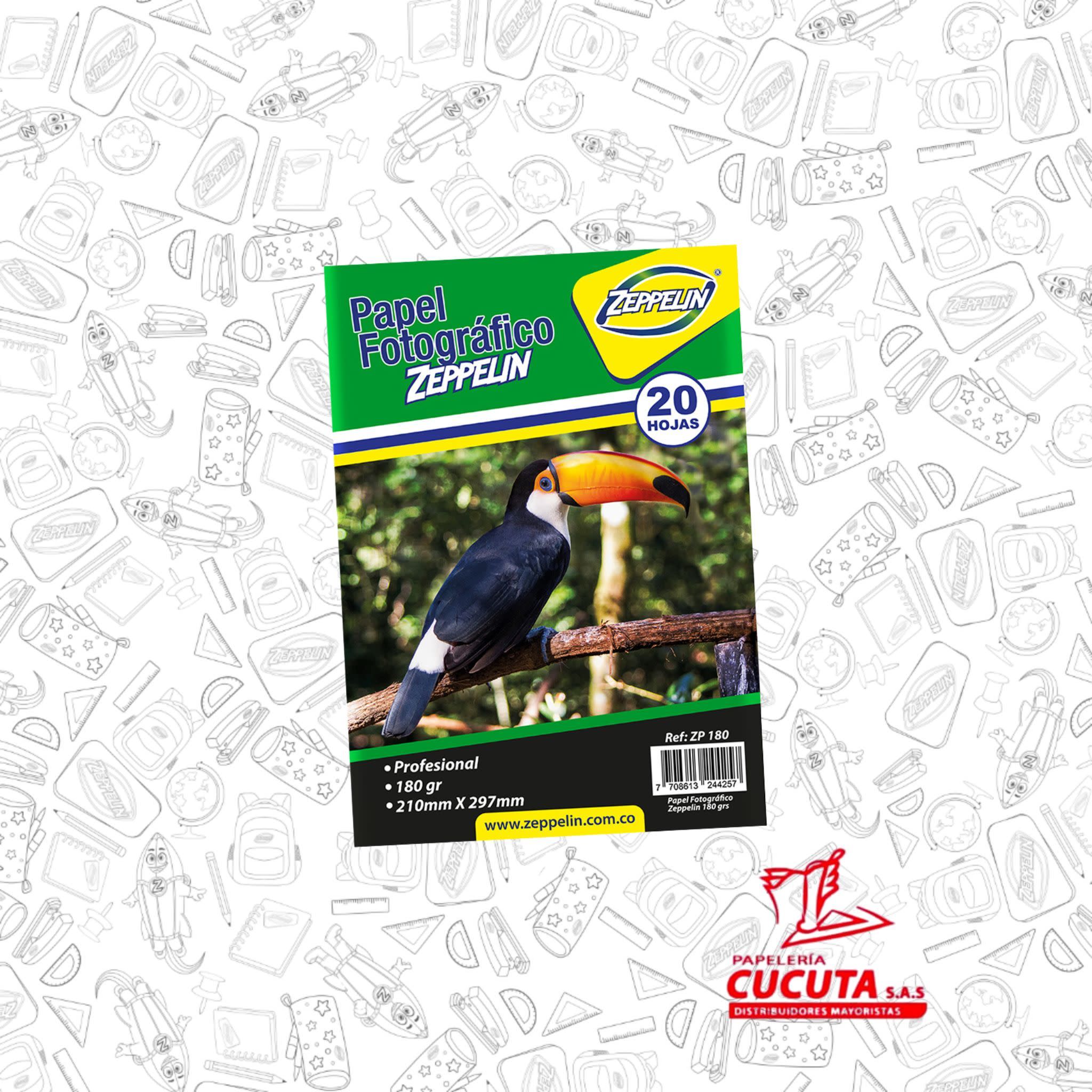 PAPEL FOTOGRAFICO X180 ZP 180 GR ZEPPELIN