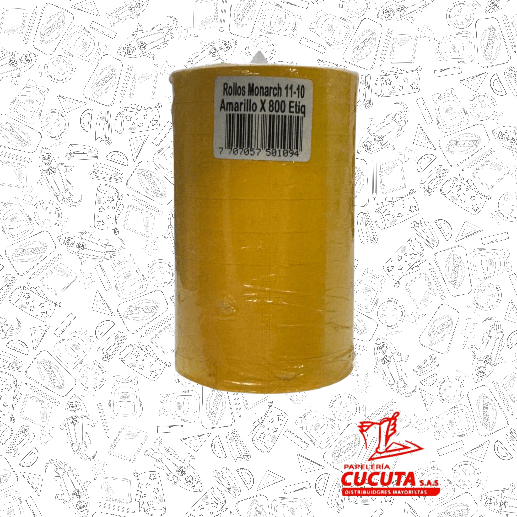 ROLLO TIQUETEADORA AMARILLO R/ 11-10