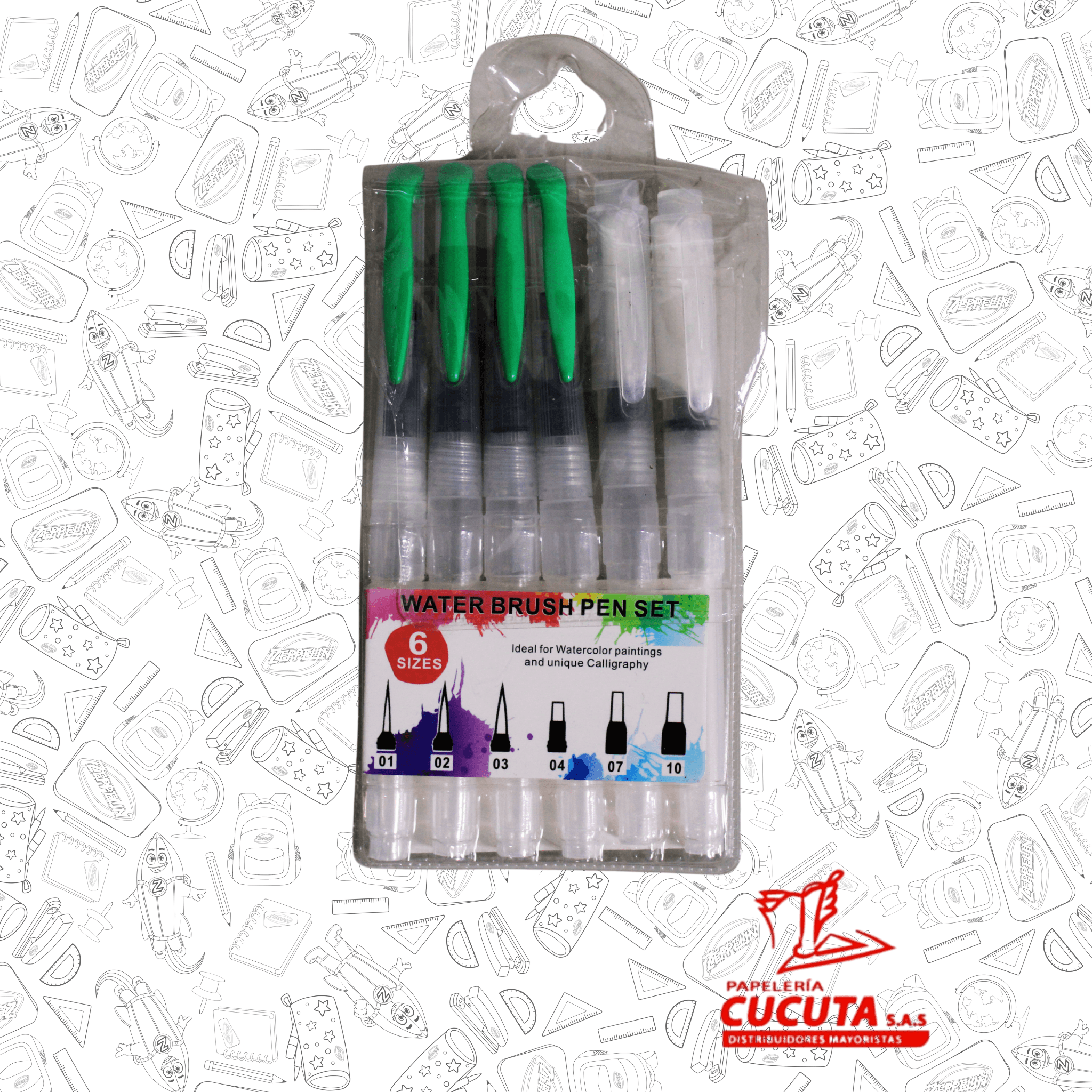 PINCEL ACUARELA X 6 R/F 0166   DE0166