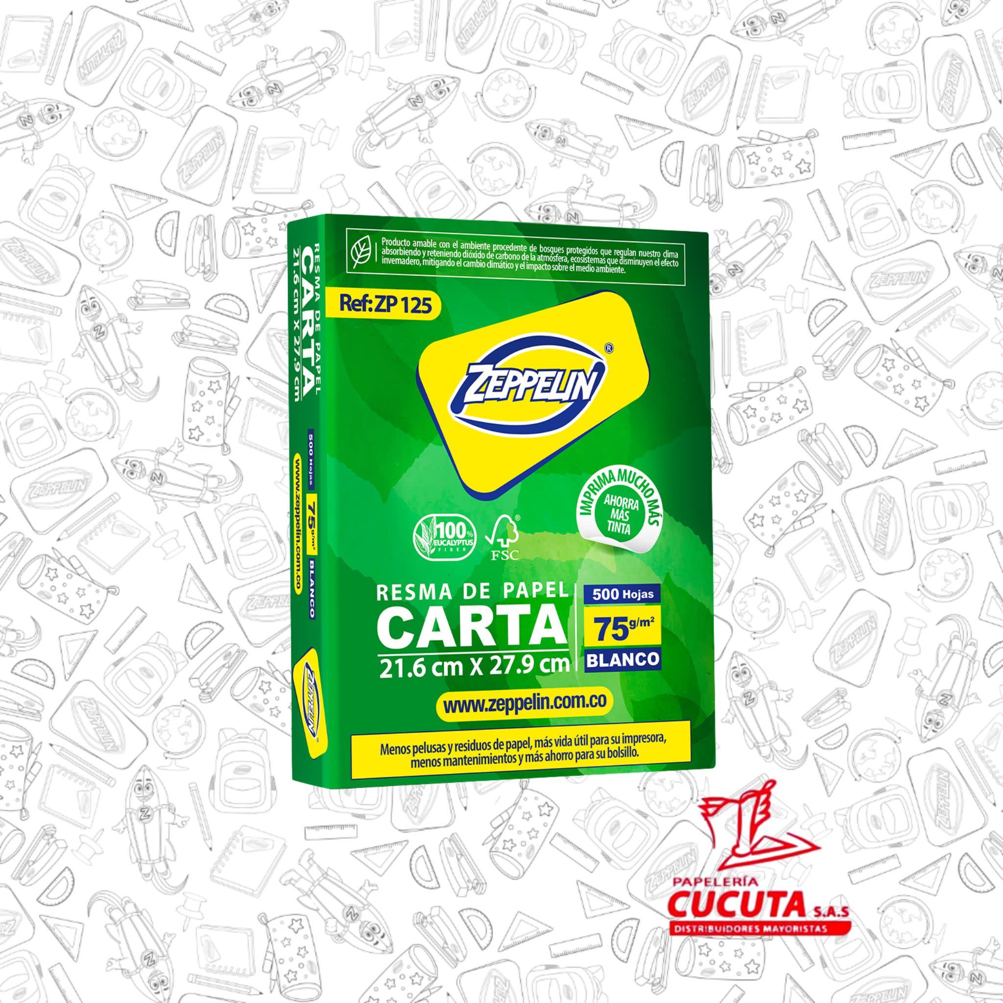 RESMA CARTA ZEPPELIN ZP 125
