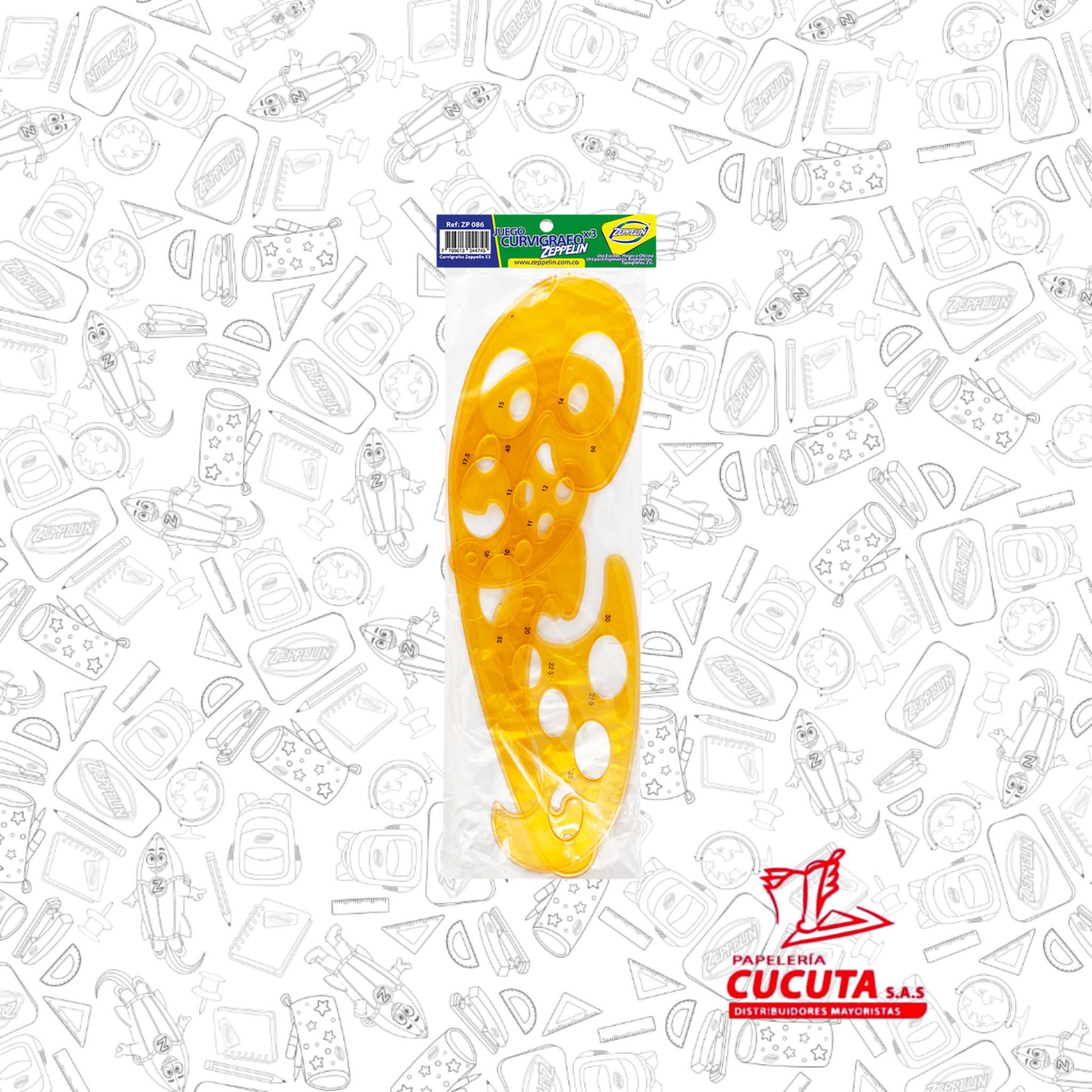 CURVIGRAFO X 3 REF. ZP 086 ZEPPELIN