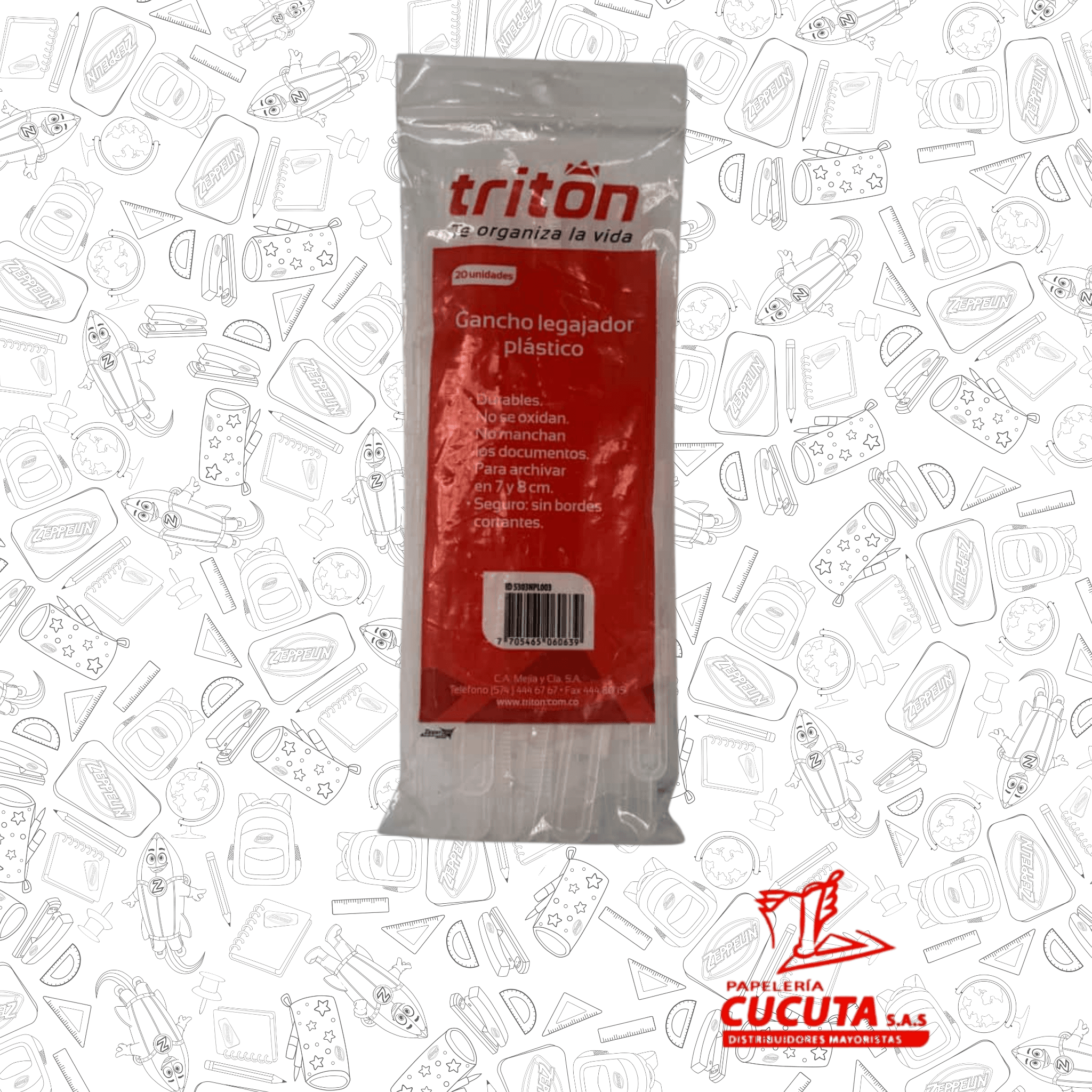 GANCHO LEGAJADOR PLASTICO TRITON
