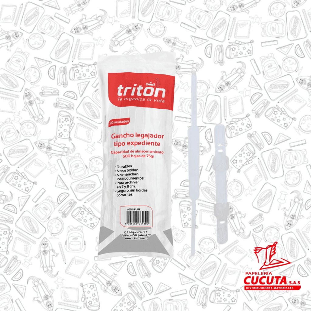 GANCHO EXPEDIENTE PLASTICO TRITON X 20